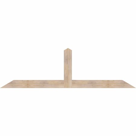 Ekena Millwork Portland Smooth Timber Gable Bracket, Douglas Fir, 96"W x 28"H x 5 1/2"D x 5 1/2"F, 7/12 Pitch GBW096X28X0606POR00SDF